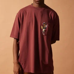 Caleb - T-shirt Caleb Buttercup - Bordeaux