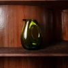 Carafe en verre soufflé - Olive