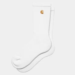 Carhartt Wip - Chaussettes Chase - Blanc