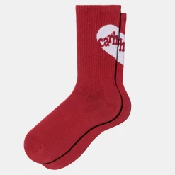 Carhartt WIP - Chaussettes Amour - Rouge