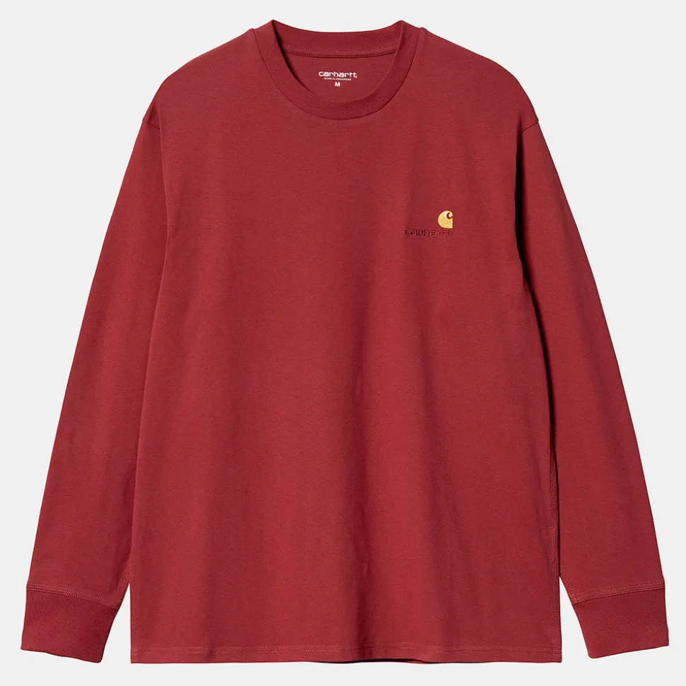 Carhartt WIP - T-Shirt American Script - Rouge