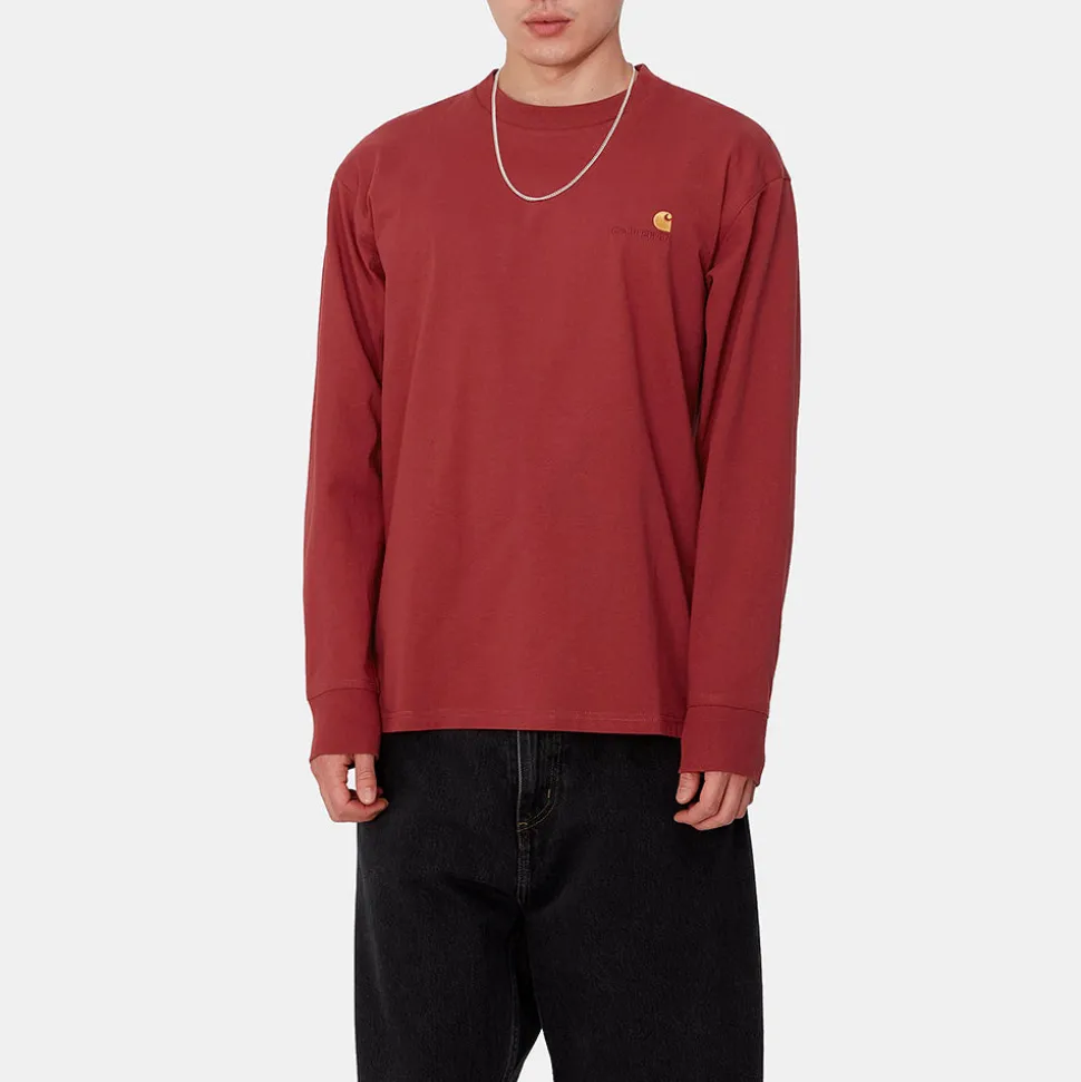 Carhartt WIP - T-Shirt American Script - Rouge