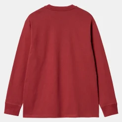 Carhartt WIP - T-Shirt American Script - Rouge