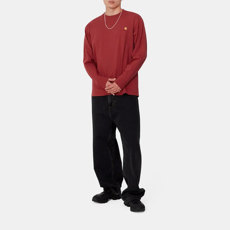 Carhartt WIP - T-Shirt American Script - Rouge