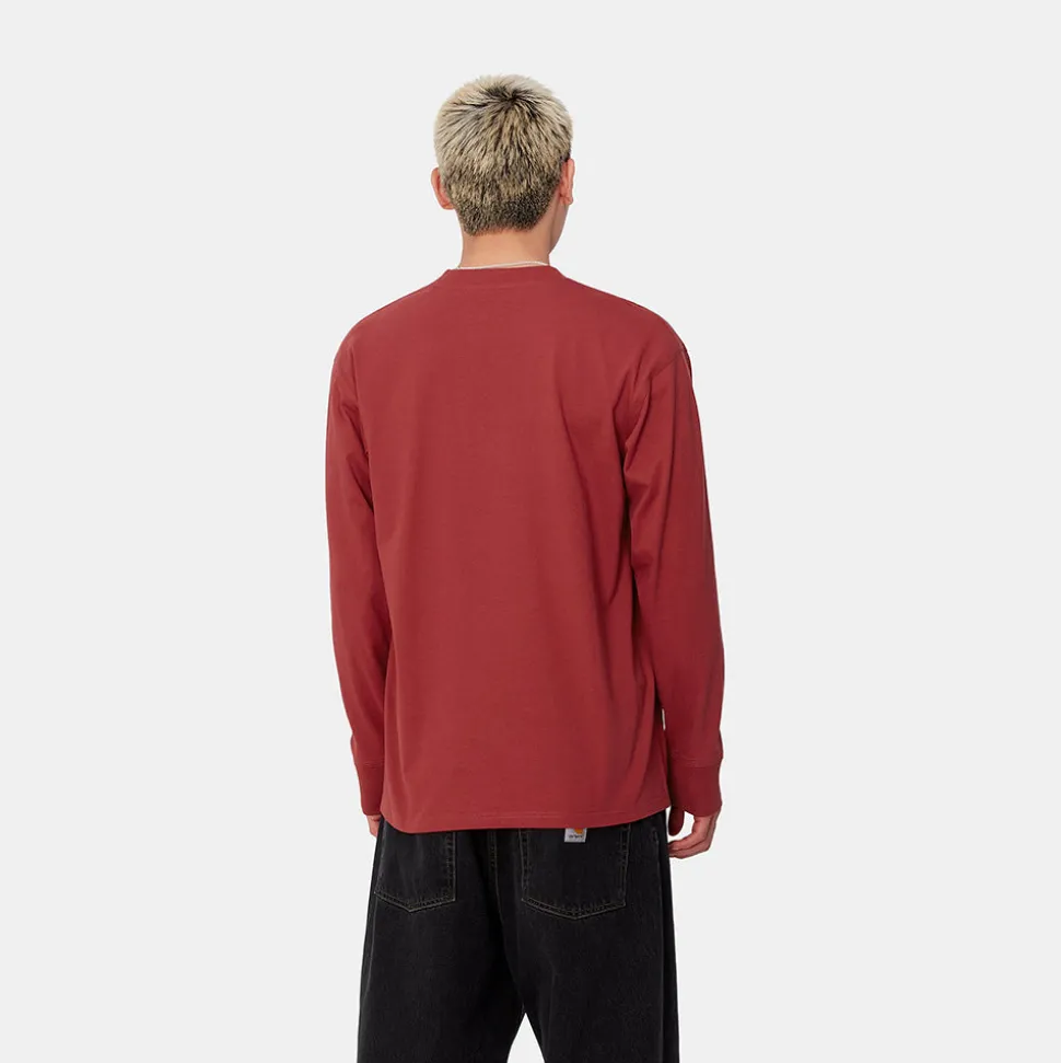 Carhartt WIP - T-Shirt American Script - Rouge