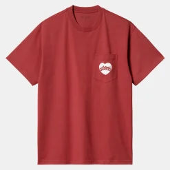 Carhartt WIP - T-Shirt Amour - Rouge
