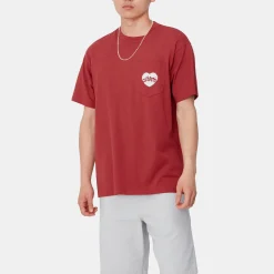 Carhartt WIP - T-Shirt Amour - Rouge