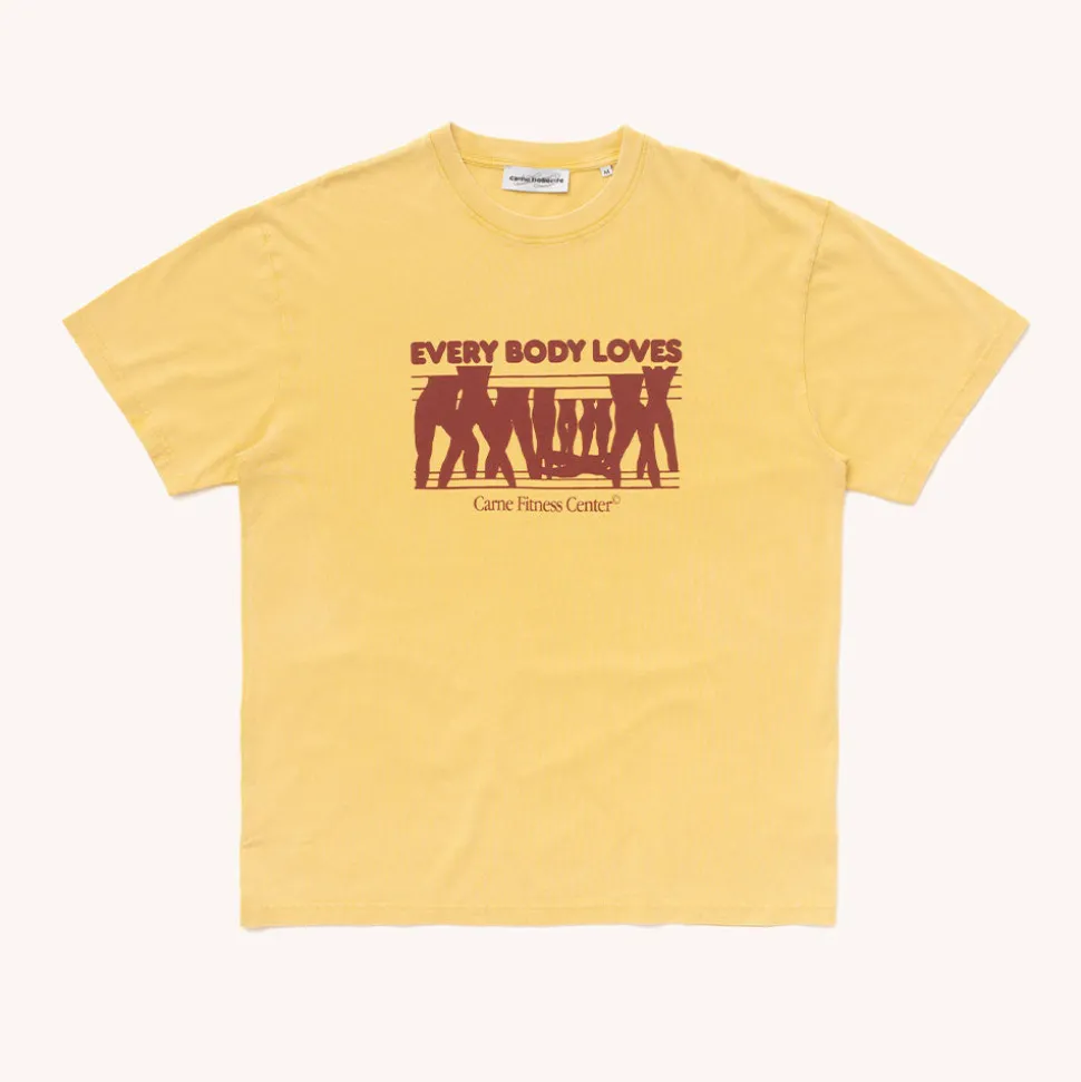 Carne Bollente - T-Shirt Every Body Loves - Jaune