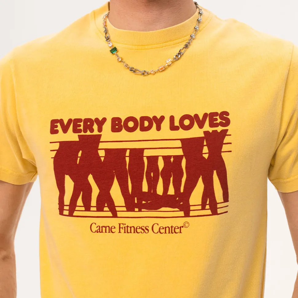 Carne Bollente - T-Shirt Every Body Loves - Jaune