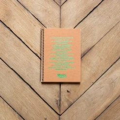 Carnet A5 à spirale - Kraft & Vert