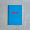 Carnet Merci - Bleu Marin et Rouge