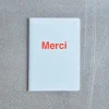 Carnet Merci - Bleu Zénith et Corail