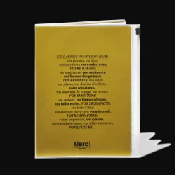 Carnet Merci - Jaune