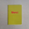 Carnet Merci - Kaki et Rouge