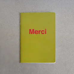 Carnet Merci - Kaki et Rouge