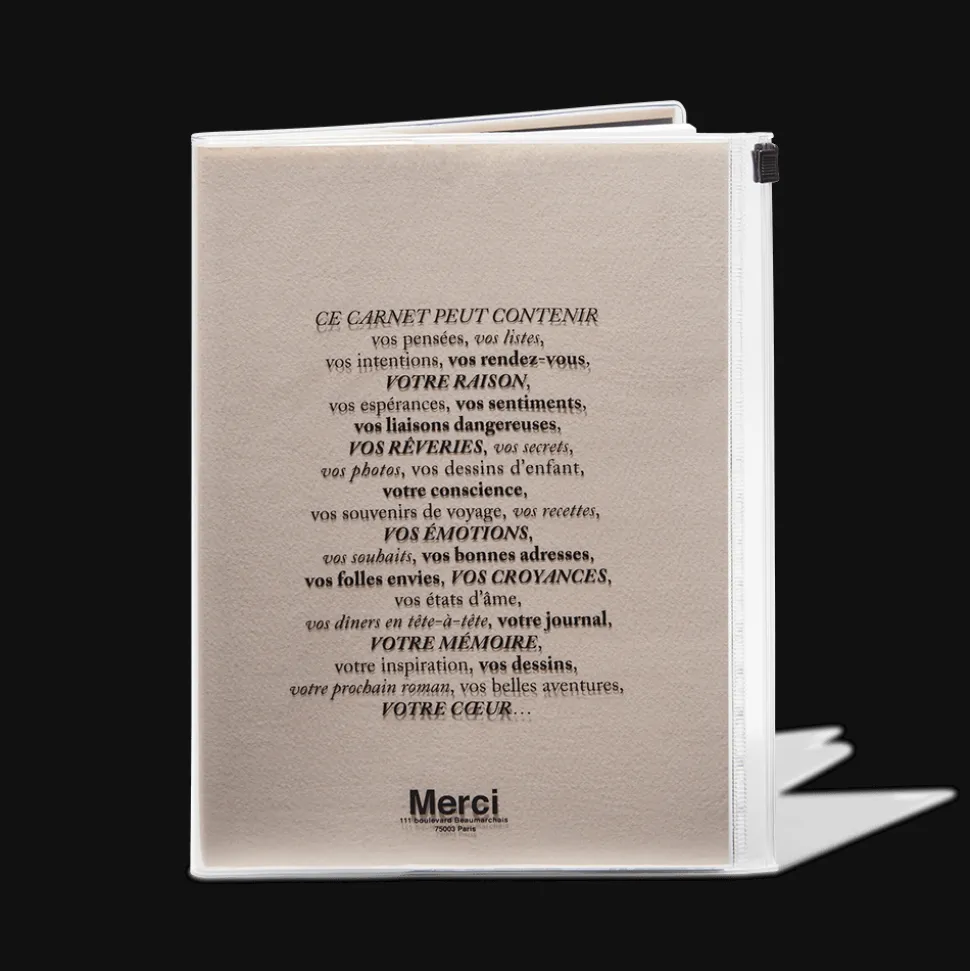 Carnet Merci - Rose