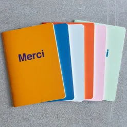 Carnet Merci - Rose Pâle et Rouge