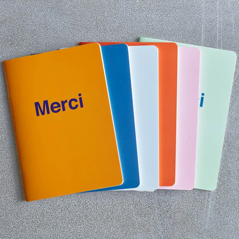 Carnet Merci - Rose Pâle et Rouge