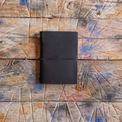 Carnet passeport en cuir - Noir