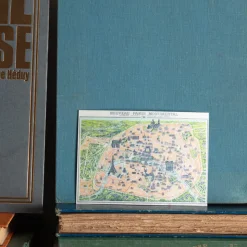 Carte postale animée - Plan de Paris