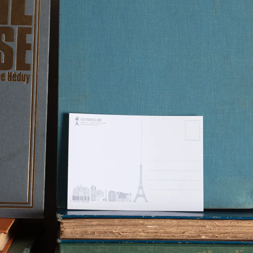 Carte postale animée - Plan de Paris