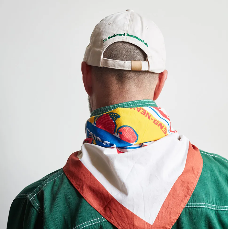 Casquette unisexe brodée Non Merci - Écru