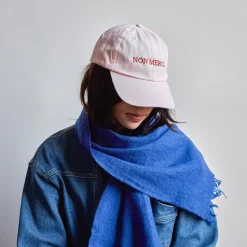 Casquette Unisexe Brodée Non Merci - Rose