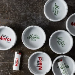 Cendrier - Vert "Rive Gauche" - Non Merci