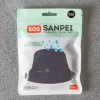 Chapeau de pluie pliable - Noir