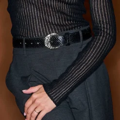 Claris Virot - Ceinture Demi-lune - Noir