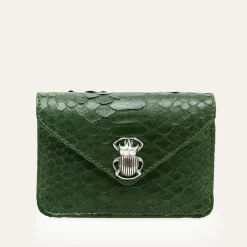 Claris Virot - Porte Carte Python Alex - Vert