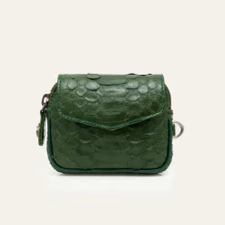 Claris Virot - Porte Monnaie Karl - Vert Python