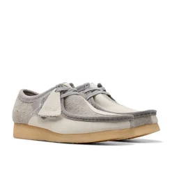 Clarks - Wallabee - Gris/Blanc