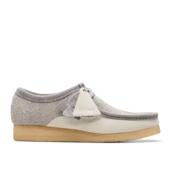 Clarks - Wallabee - Gris/Blanc
