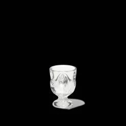 Coquetier poule en verre pressé