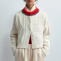Cordera - Cardigan - Blanc