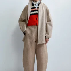Cordera - Gilet Rayé - Rouge