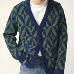 Corridor - Cardigan Diamond - Navy