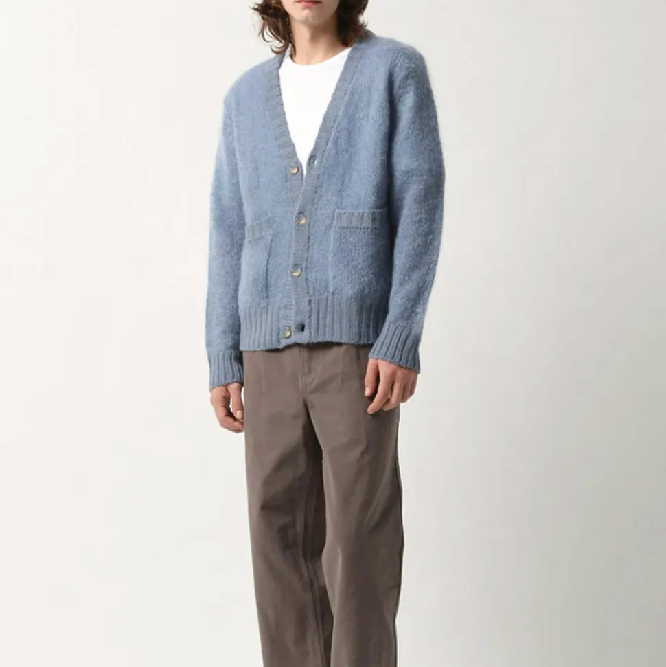 Corridor - Cardigan Mohair - Bleu