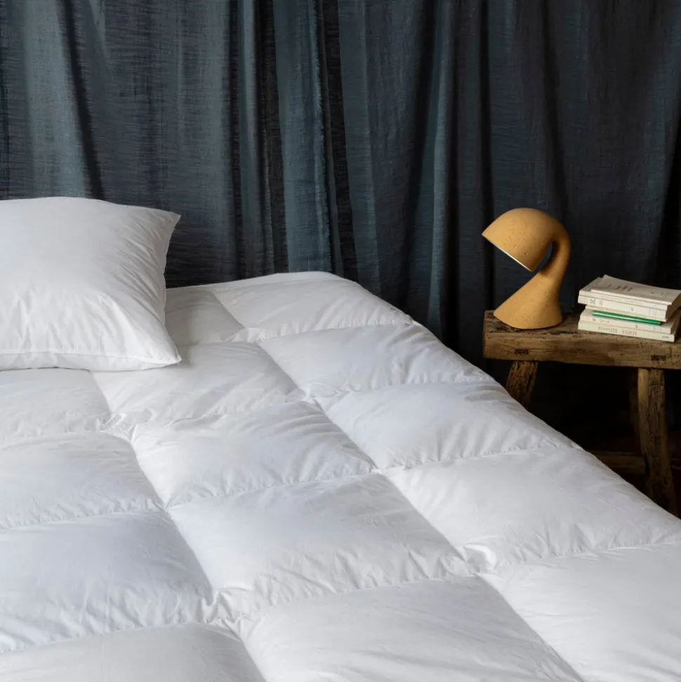 Couette en duvet naturel et plumettes - Blanc