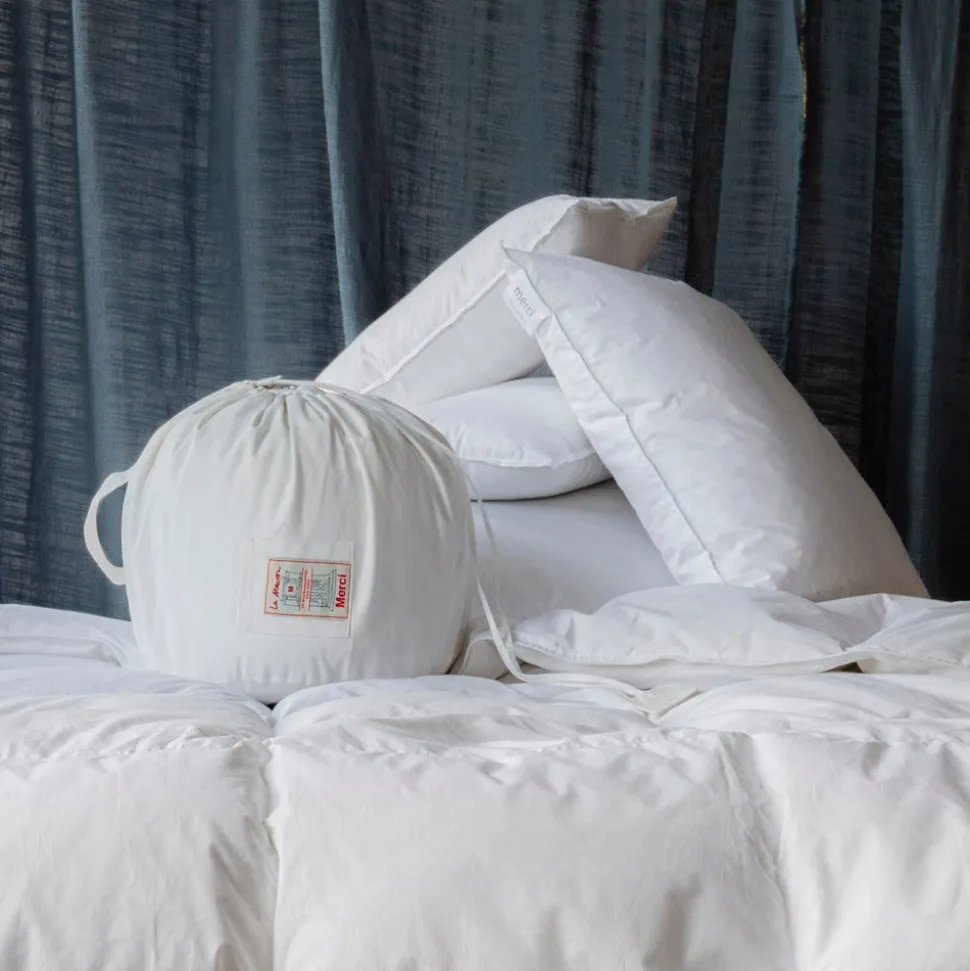 Couette en duvet naturel et plumettes - Blanc