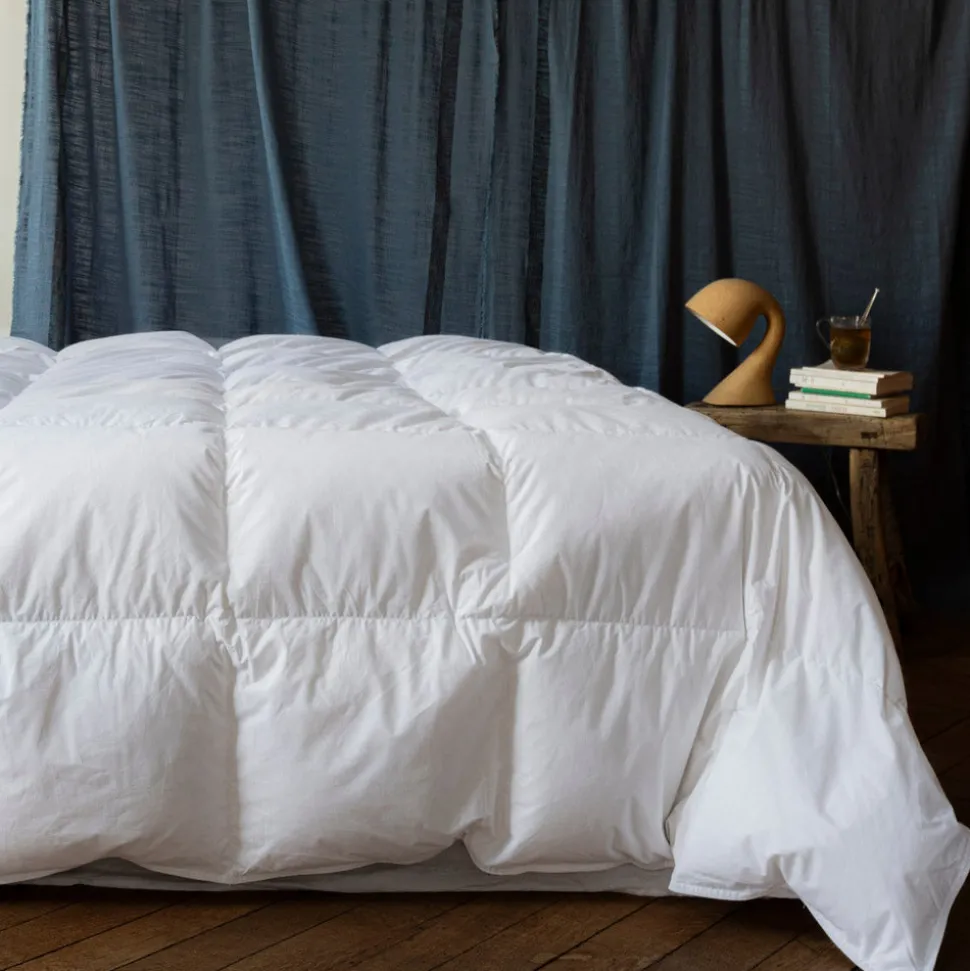 Couette en duvet naturel et plumettes - Blanc