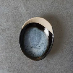 Coupelle en grès émaillé Wabi - Bleu