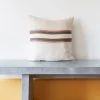 Coussin belge en lin à rayures Harlan