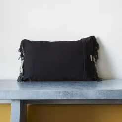 Coussin en coton Tami - Tye Dye Noir