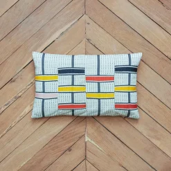 Coussin Kente tissé - Gingembre