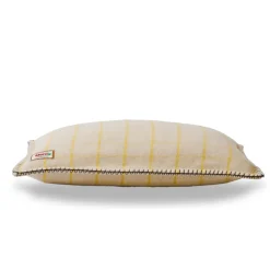 Coussin Merci - Carreaux Jaune Asahi
