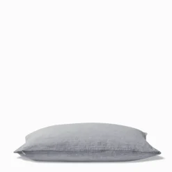 Coussin épais en lin - Chambray Bleu