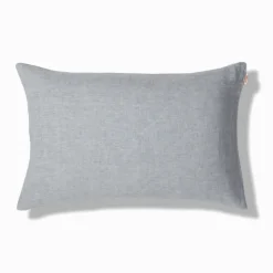Coussin épais en lin - Chambray Bleu