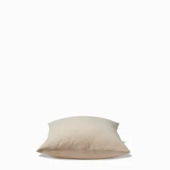 Coussin épais en lin - Chambray Jaune